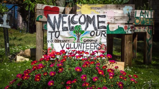 c. Community Garden Sign